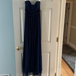 Prom dress, long, navy size 0